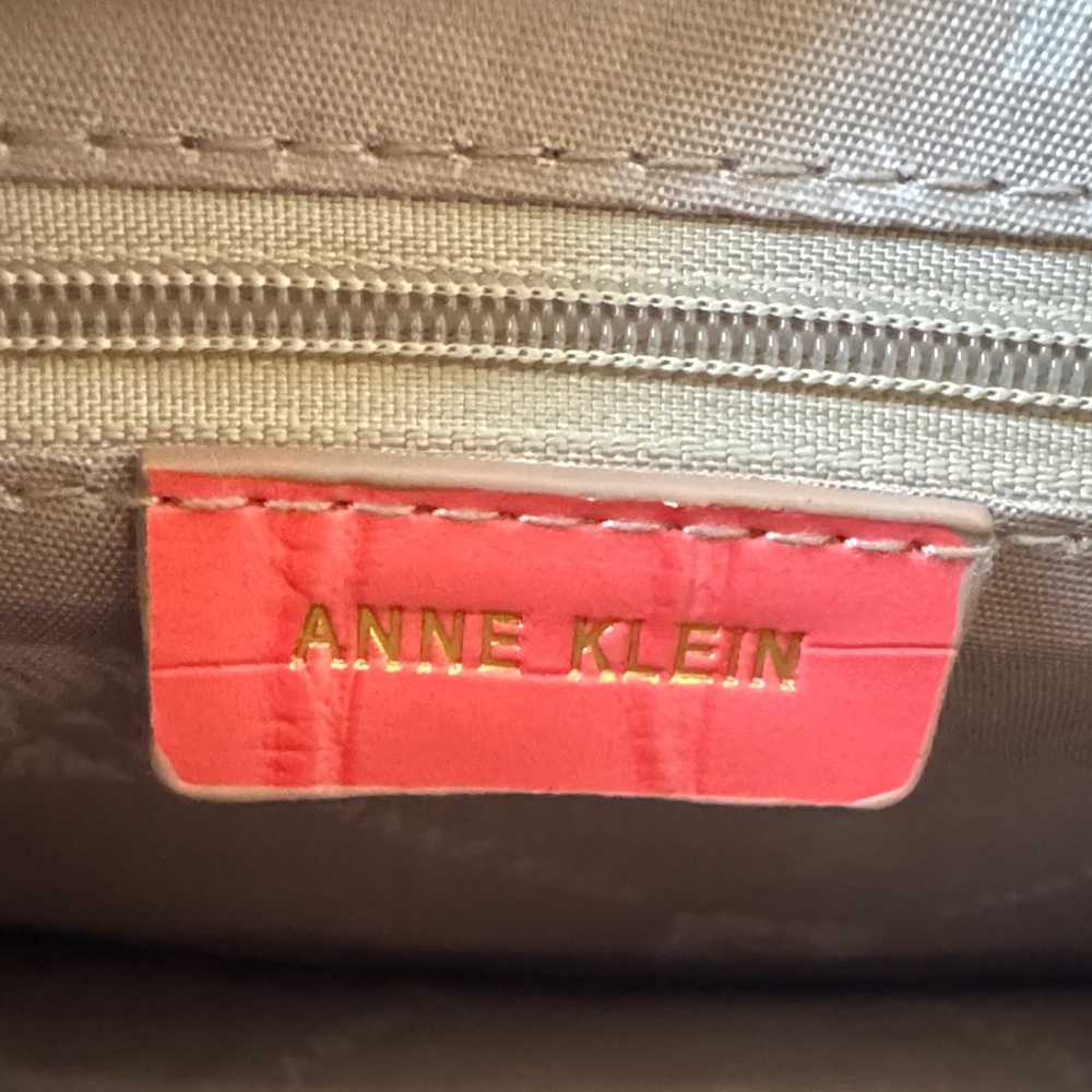 Elegant Coral Anne Klein Small Top Handle Satchel - Picture 11 of 16